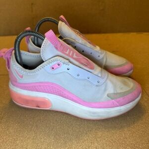 Nike Air Max Dia Womens 7.5 White Pink Running Shoes AQ4312-501 No Laces